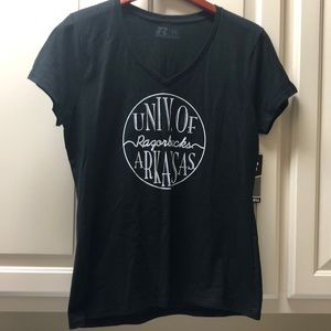 Russell Black Arkansas Razorbacks T-Shirt